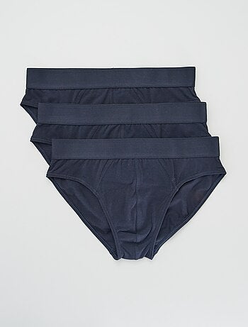 Confezione da 3 slip a tinta unita