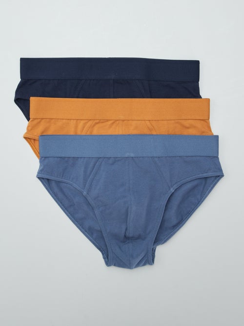 Confezione da 3 slip a tinta unita - Kiabi