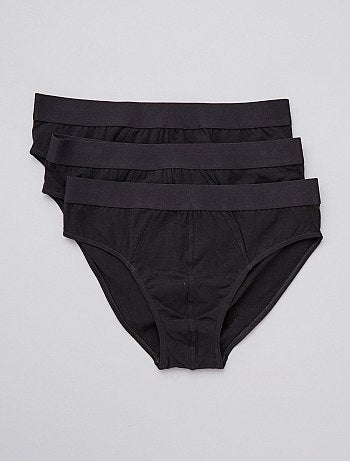 Confezione da 3 slip a tinta unita