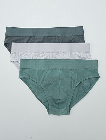 Confezione da 3 slip a tinta unita
