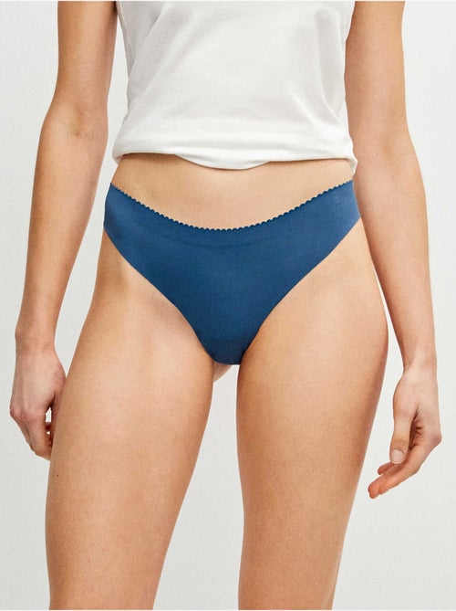 Confezione da 3 slip brasiliani senza cuciture in tessuto di microfibra - Kiabi