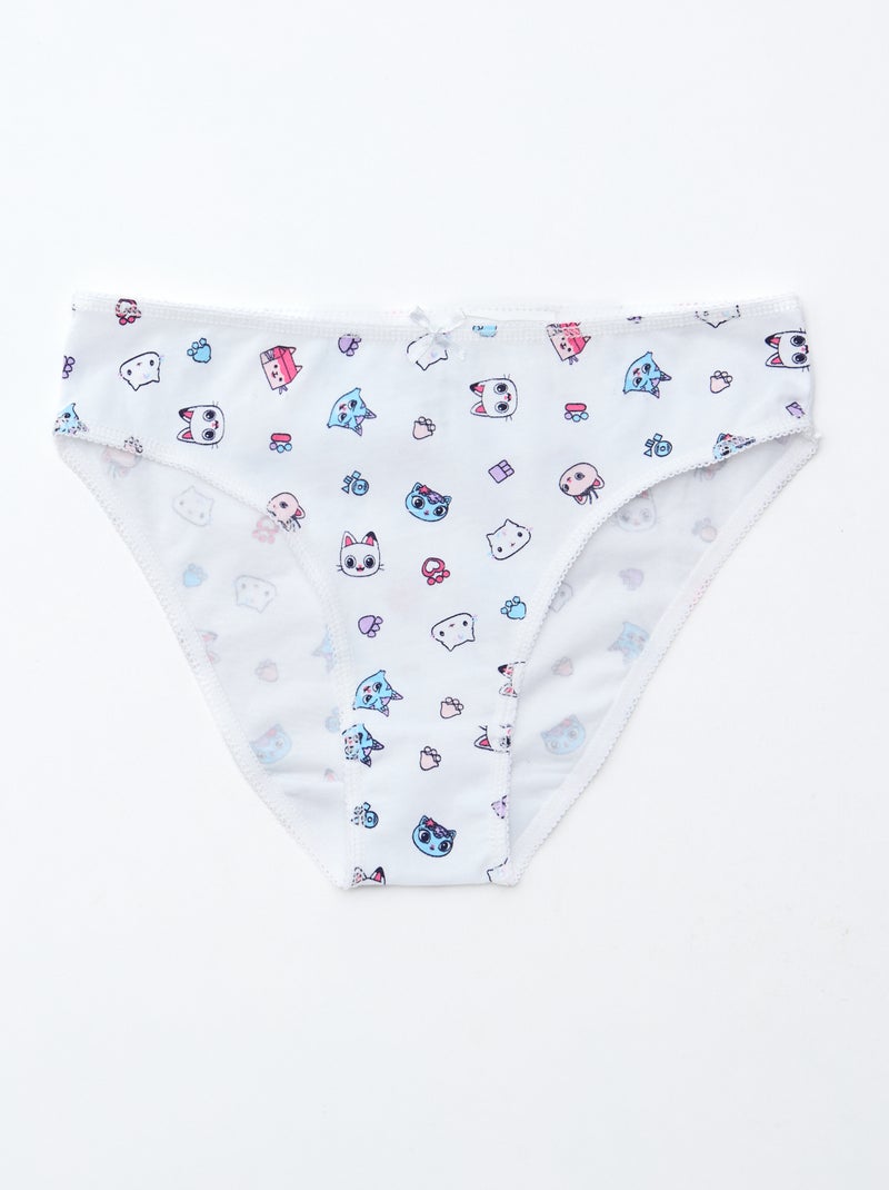 Confezione da 3 slip "Gabby e la casa magica" in cotone Bianco - Kiabi