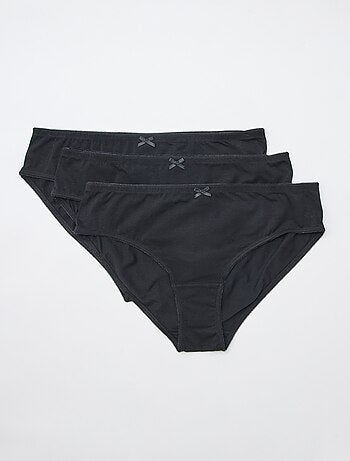 Set di 3 slip in cotone stretch