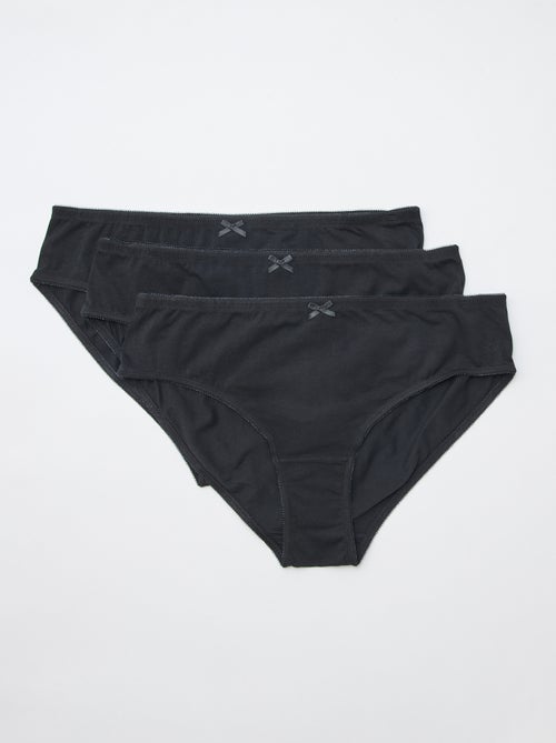 Confezione da 3 slip in cotone elasticizzato - Kiabi