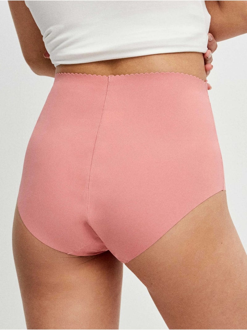 Confezione da 3 slip invisibili senza cuciture in tessuto di microfibra Multicolore - Kiabi