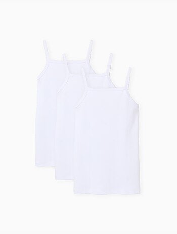 Confezione da 3 top con spalline in cotone
