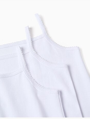 Confezione da 3 top con spalline in cotone