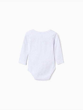 Confezione da 4 body a manica lunga in cotone con stampe