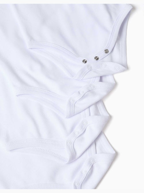 Confezione da 4 body a manica lunga in cotone con stampe - Kiabi