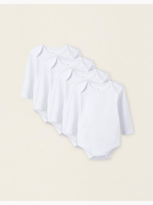 Confezione da 4 body a maniche lunghe - Kiabi