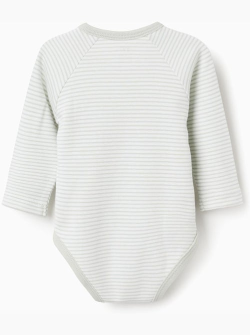 Confezione da 4 body avvolgente in cotone - Kiabi