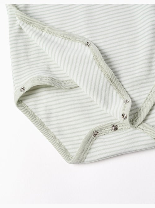 Confezione da 4 body avvolgente in cotone - Kiabi