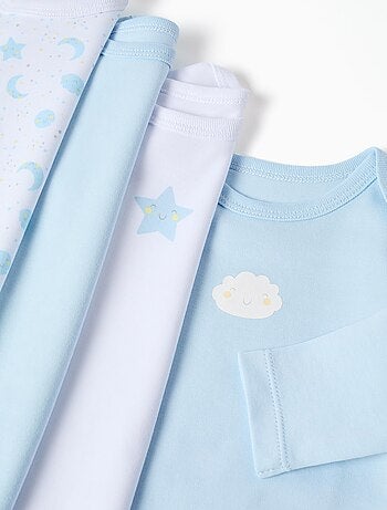 Confezione da 4 body in cotone