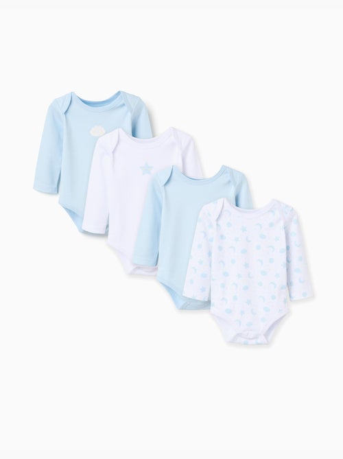 Confezione da 4 body in cotone - Kiabi