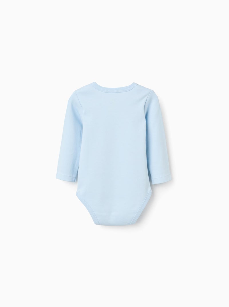 Confezione da 4 body in cotone Bianco Blu - Kiabi