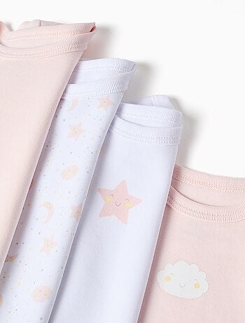 Confezione da 4 body in cotone 'luna & stella'