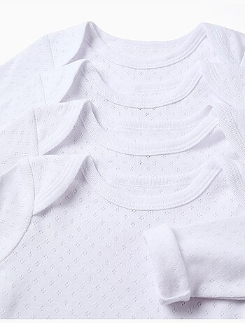 Confezione da 4 body in cotone spazzolato