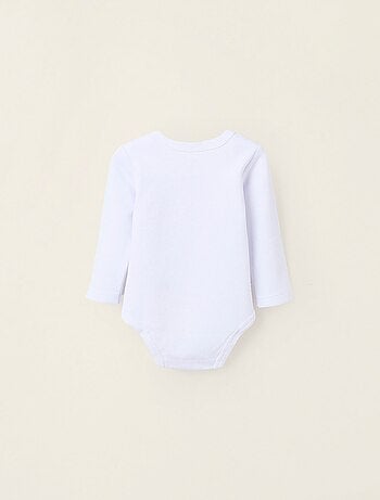 Confezione da 4 body in cotone tinta unita