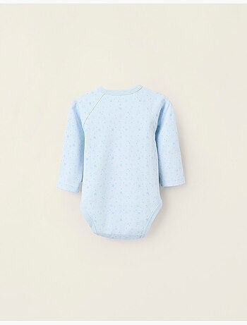 Confezione da 4 body incrociati in cotone 'stelle'