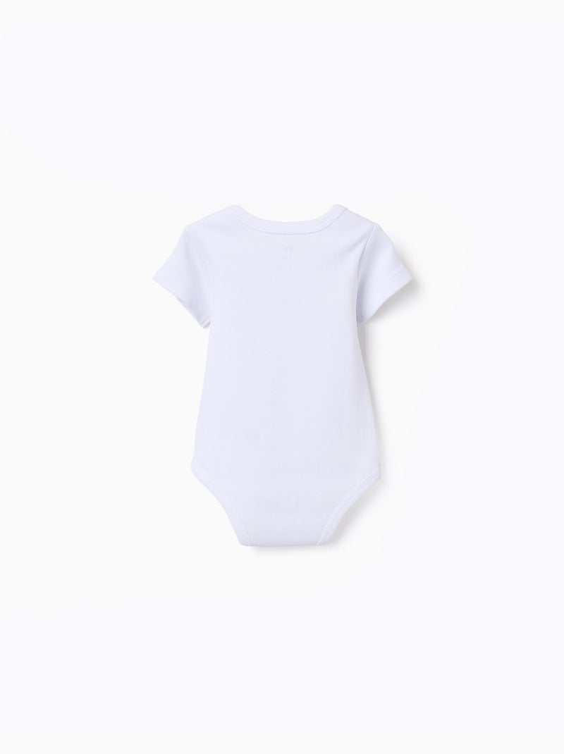 Confezione da 4 body lisci a manica corta Bianco - Kiabi