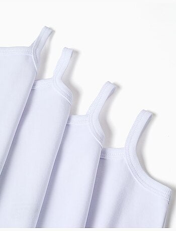 Confezione da 4 body lisci con spalline