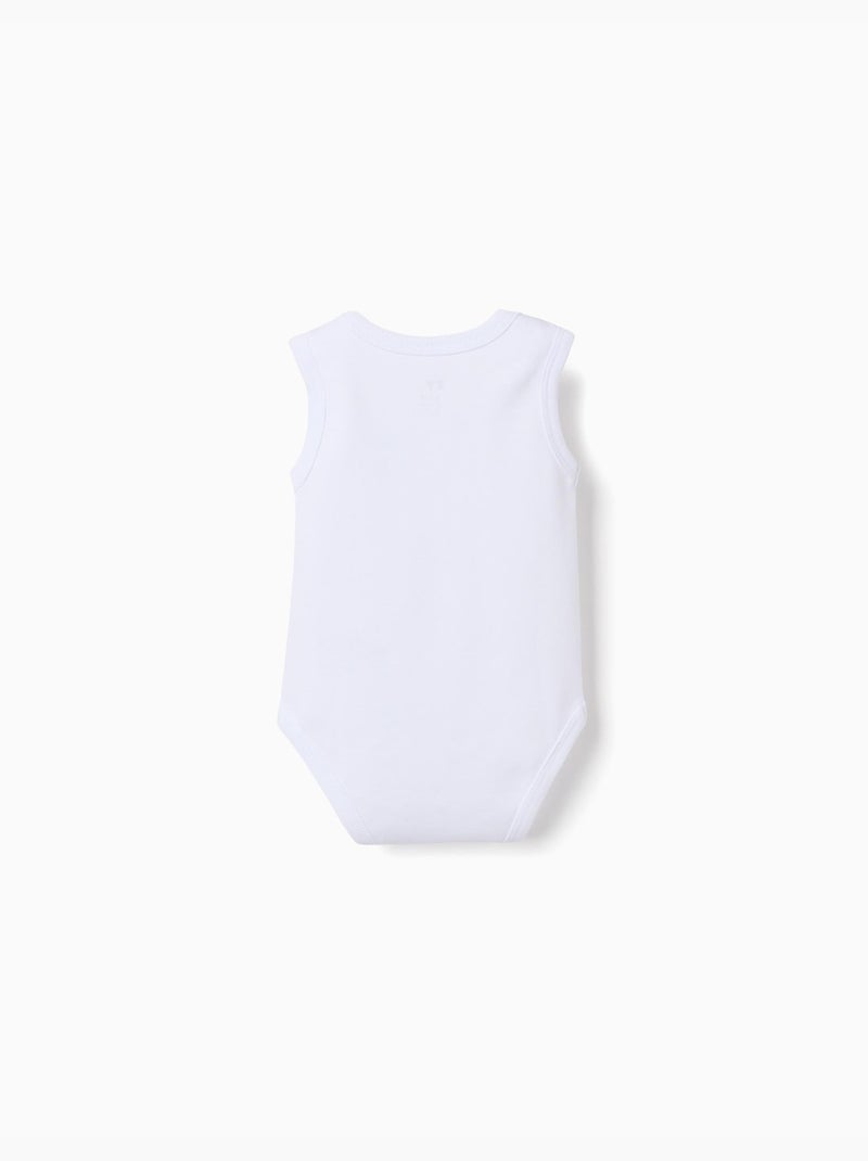 Confezione da 4 body lisci senza maniche Bianco - Kiabi