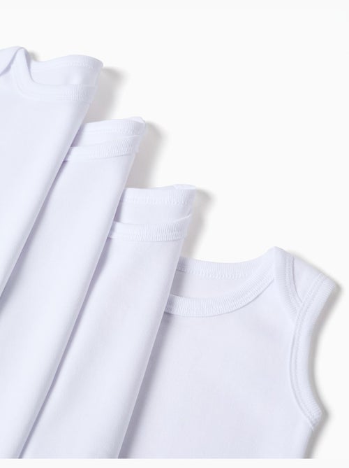 Confezione da 4 body lisci senza maniche - Kiabi