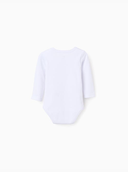 Confezione da 4 bodysuit con stampa sul petto - Kiabi