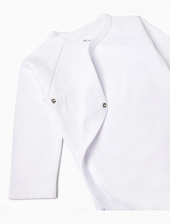 Confezione da 4 bodysuit in cotone a manica lunga