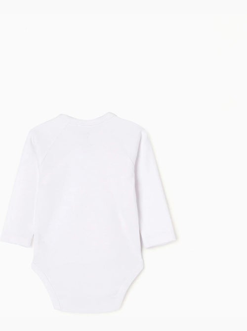 Confezione da 4 bodysuit in cotone a manica lunga - Kiabi