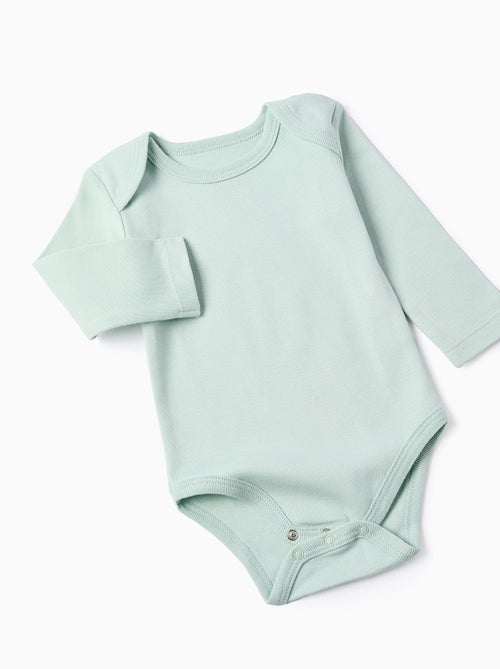 Confezione da 4 bodysuit in cotone - Kiabi