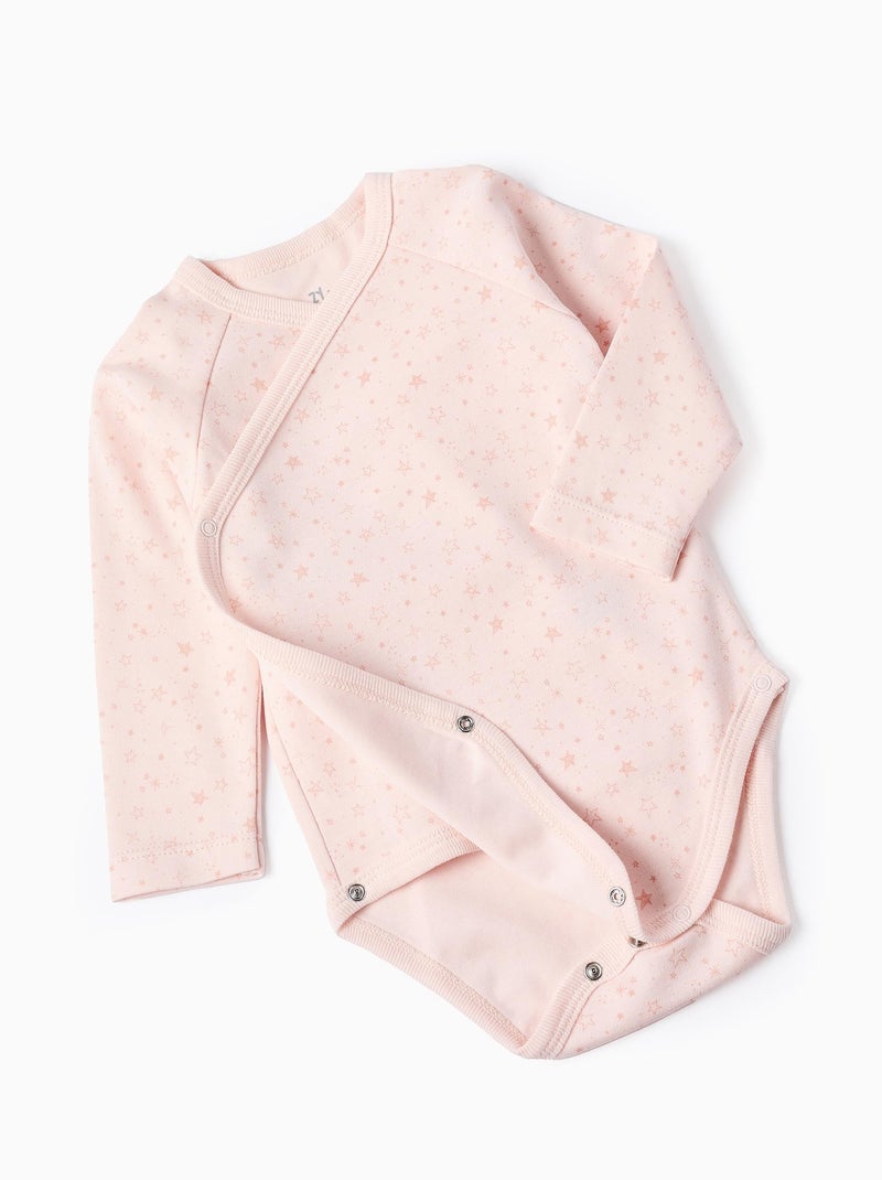 Confezione da 4 bodysuit in cotone, 'stelle' Multicolore - Kiabi