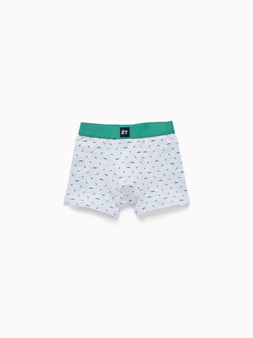 Confezione da 4 boxer a tinta unita/stampati - Kiabi
