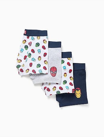 Confezione da 4 boxer con stampe avengers