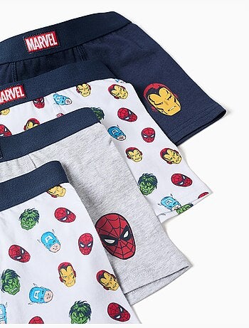 Confezione da 4 boxer con stampe avengers