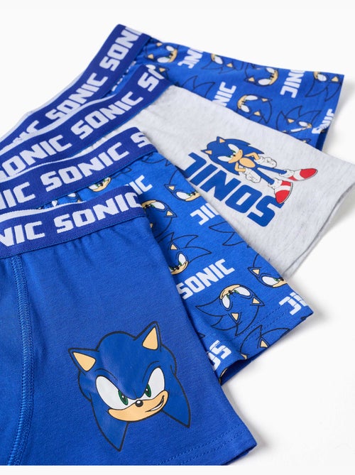Confezione da 4 boxer con stampe di Sonic - Kiabi Confezione da 4 boxer con stampe di Sonic - Kiabi