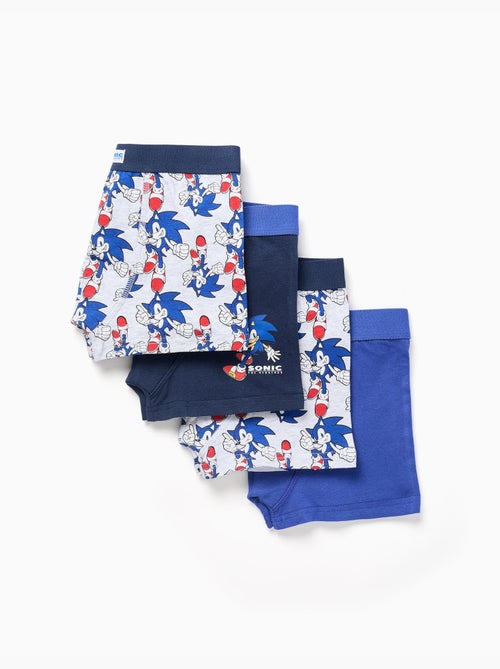 Confezione da 4 boxer con stampe di sonic - Kiabi