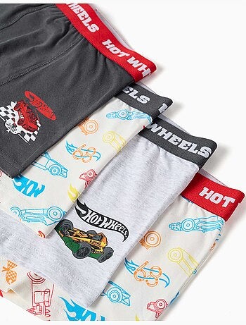Confezione da 4 boxer con stampe Hot Wheels