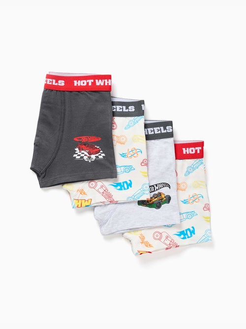 Confezione da 4 boxer con stampe Hot Wheels - Kiabi Confezione da 4 boxer con stampe Hot Wheels - Kiabi