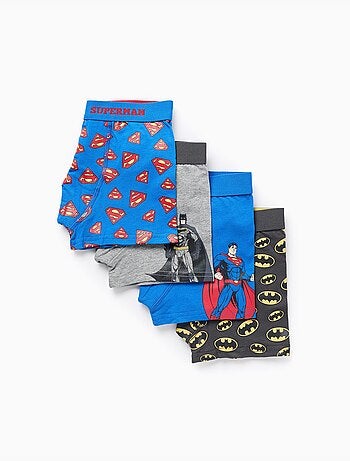 Confezione da 4 boxer con stampe Justice League