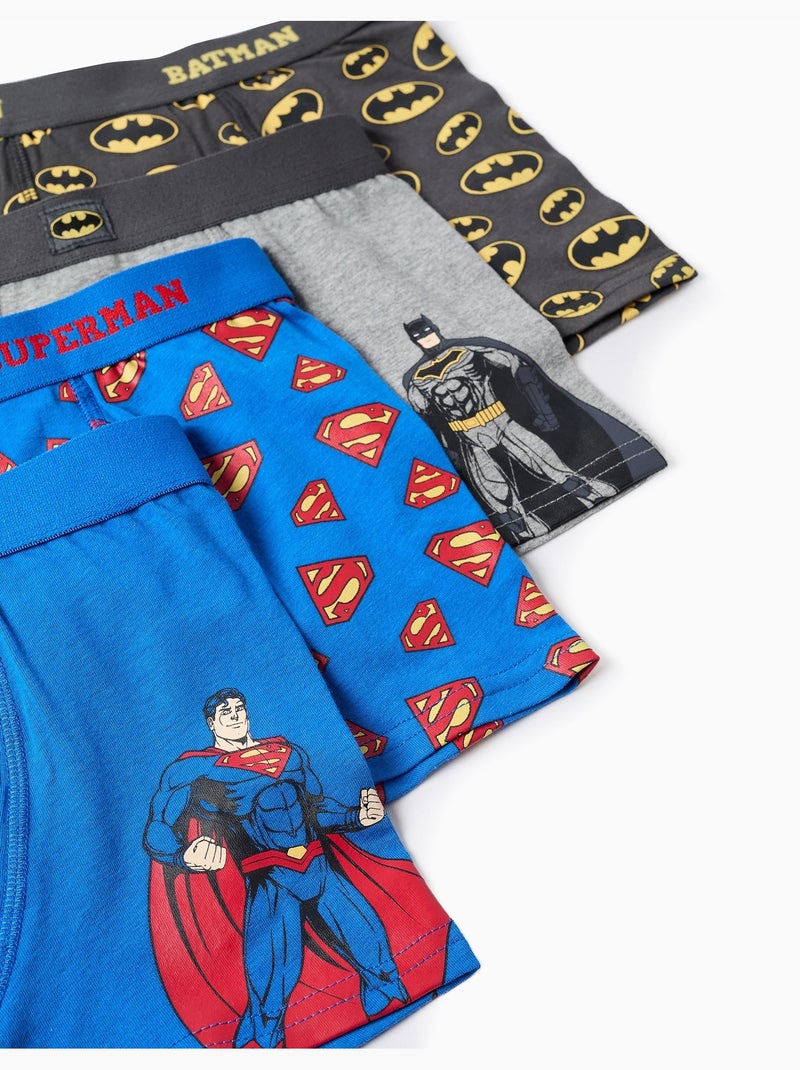 Confezione da 4 boxer con stampe Justice League Blu grigio - Kiabi