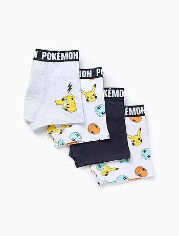 Confezione da 4 boxer con stampe pokémon