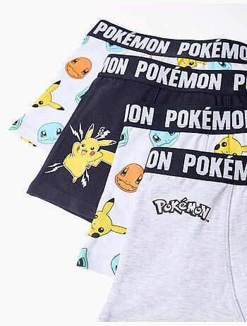Confezione da 4 boxer con stampe pokémon