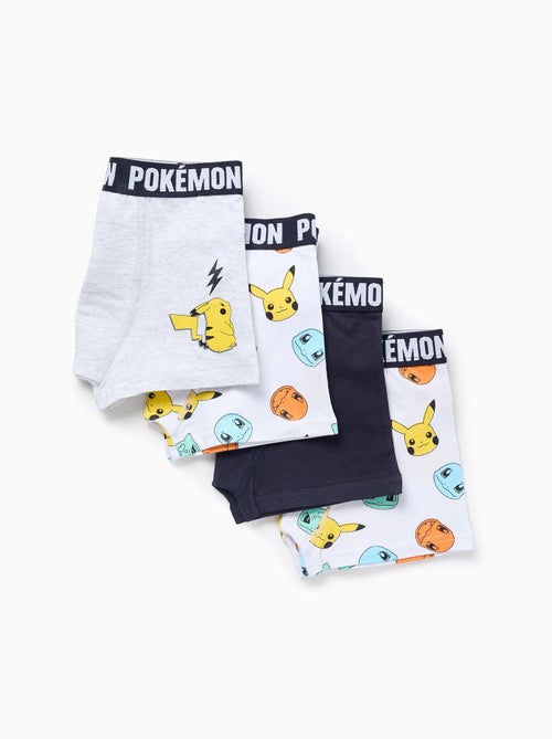 Confezione da 4 boxer con stampe pokémon - Kiabi