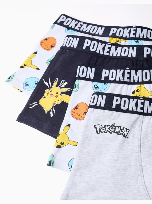 Confezione da 4 boxer con stampe pokémon - Kiabi