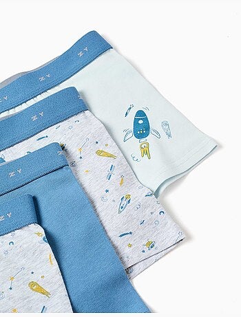 Confezione da 4 boxer con stampe spaziali