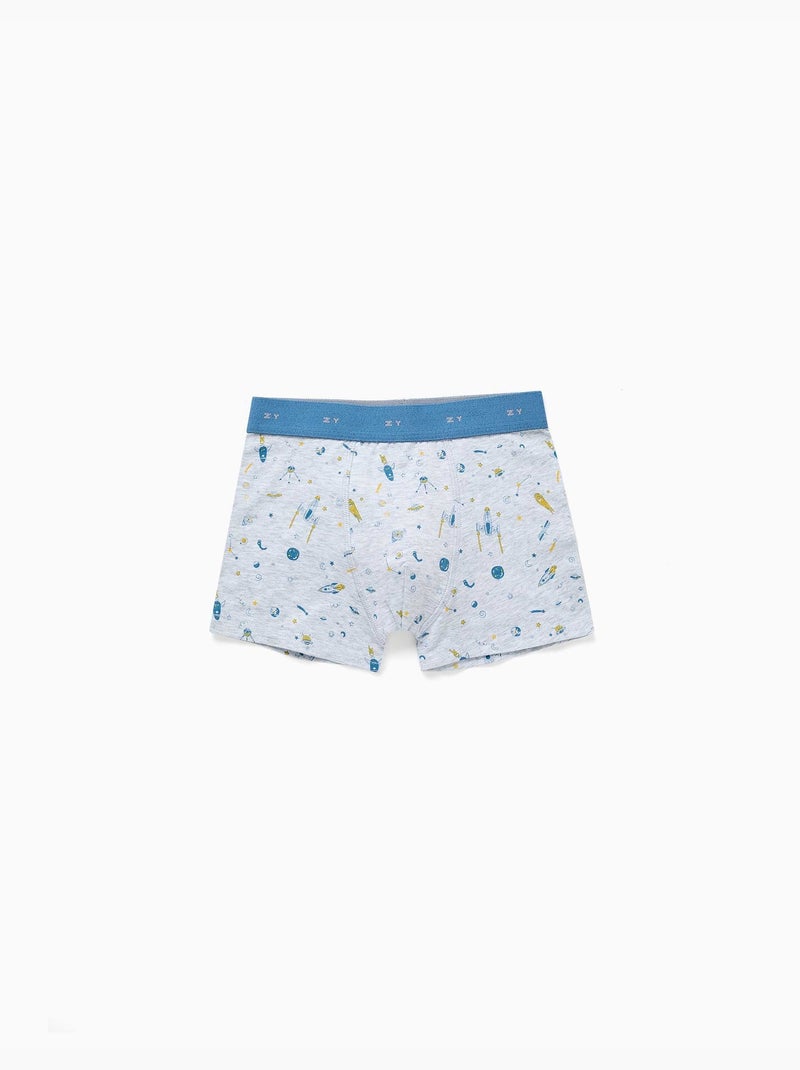 Confezione da 4 boxer con stampe spaziali Multicolore - Kiabi