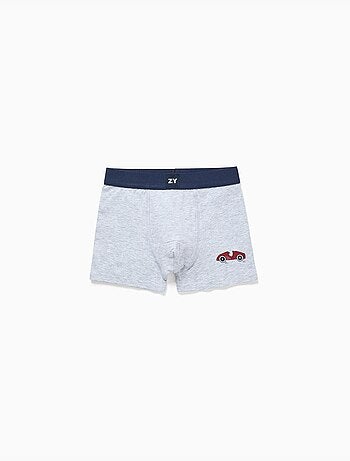 Confezione da 4 boxer in cotone con stampe di auto