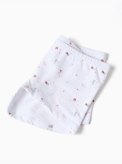 Confezione da 4 boxer lisci/floral - Kiabi