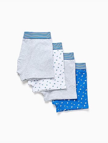 Confezione da 4 boxer lisci/printed